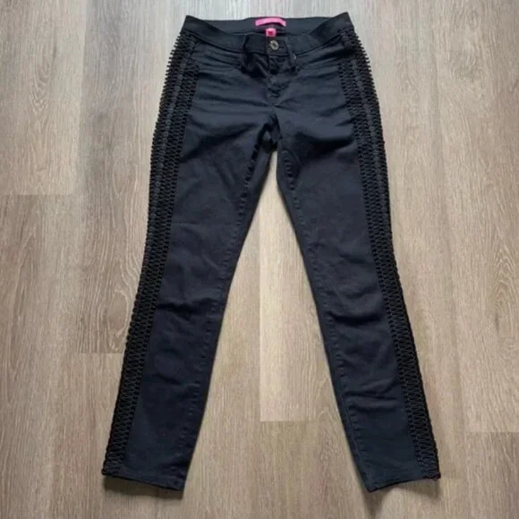 Lilly Pulitzer South Ocean Skinny Jeans Black Onyx size 4 - Picture 6 of 7